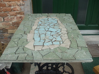mozaik asztal
