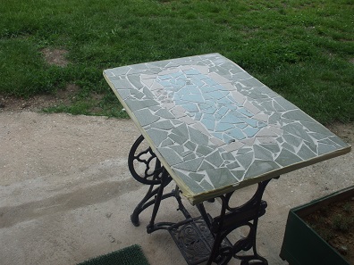 mozaik asztal